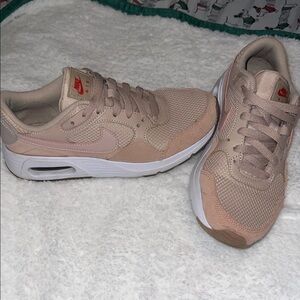 Nike Women's Beige and Pink Sneakers